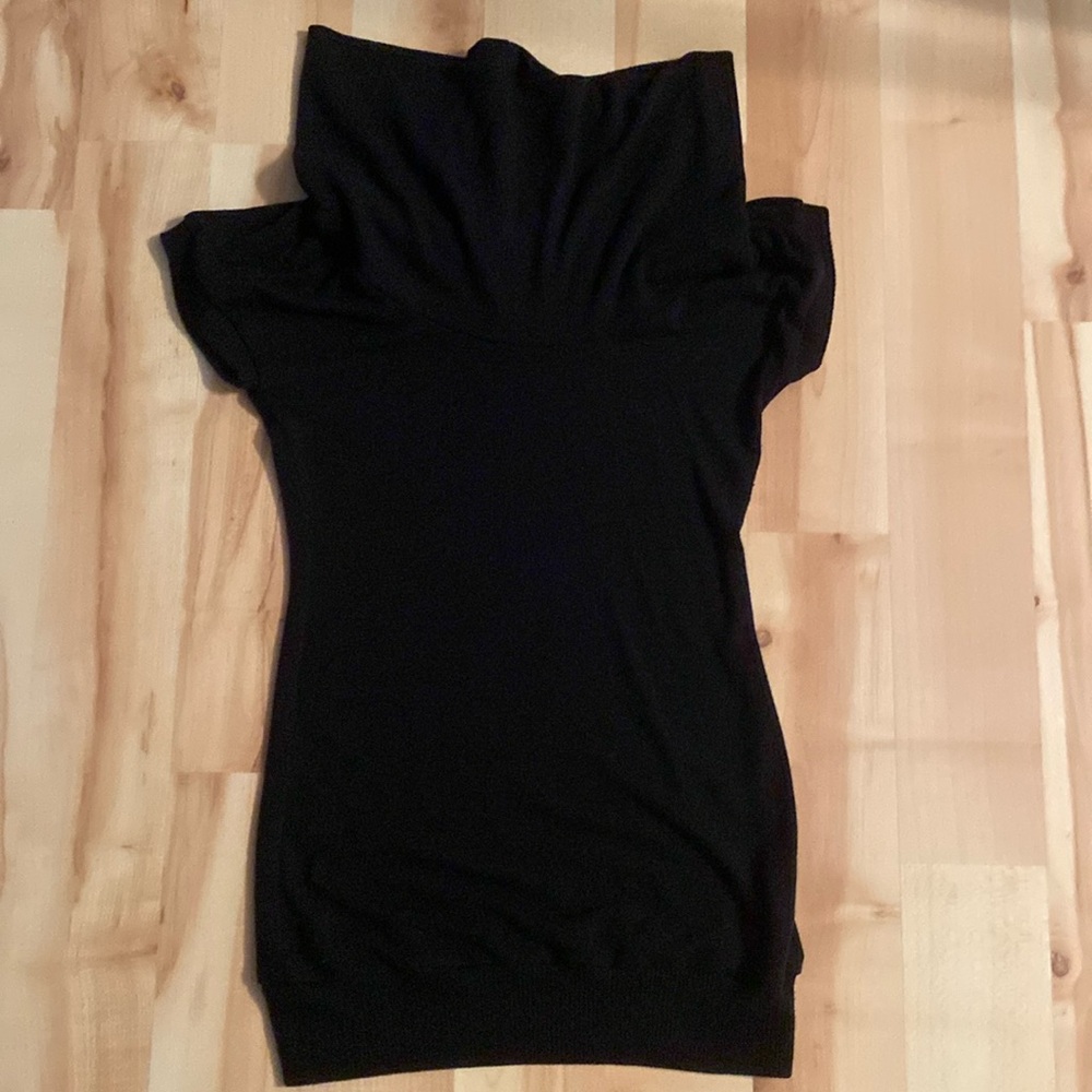 Black Turtleneck Tee